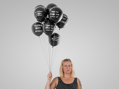 Schwarze Luftballons