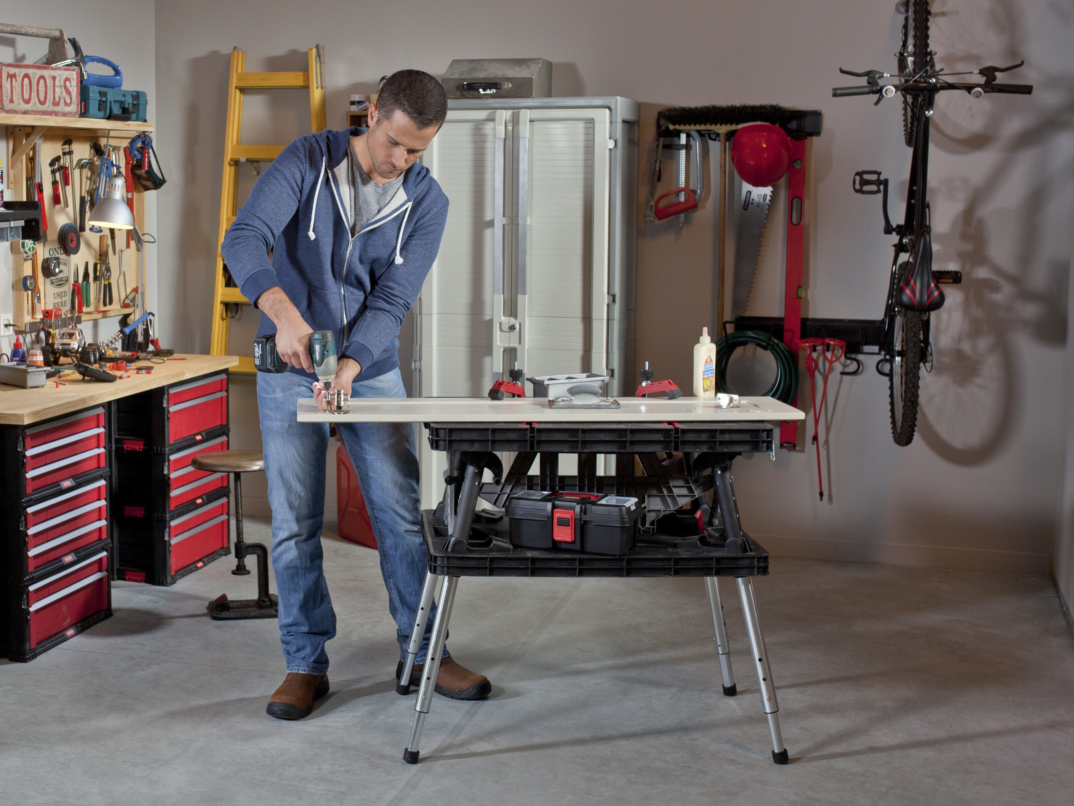 Sammenklappelig Arbejdsbænk