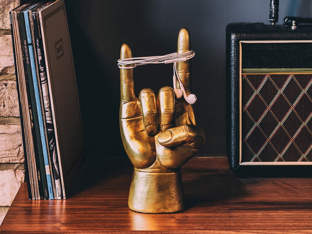 kul holder til hodetelefonene