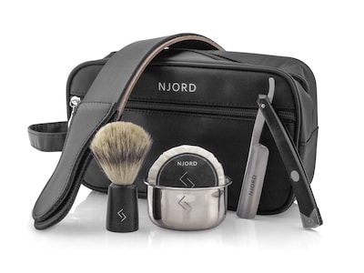 Njord Straight Razor Barbersæt