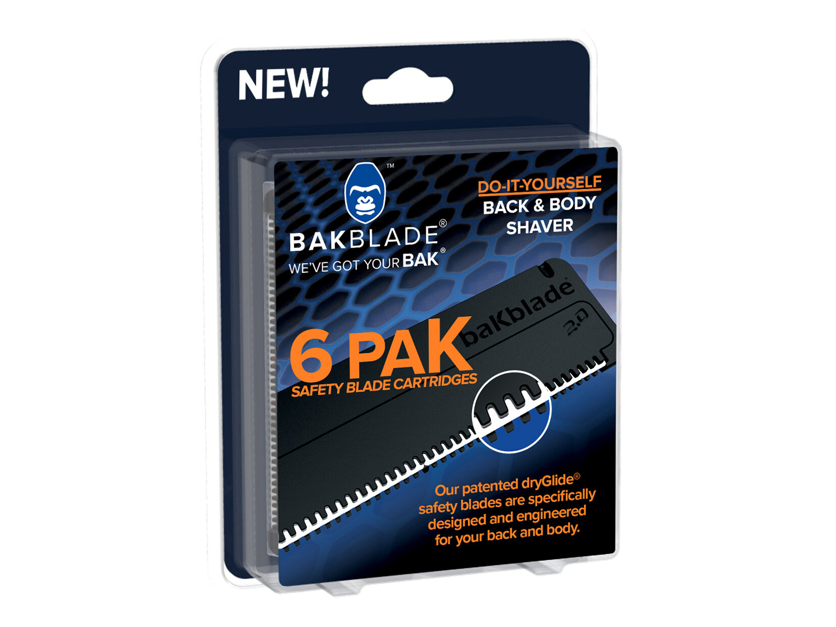 Rakblad för Bakblade 2.0 6-pack