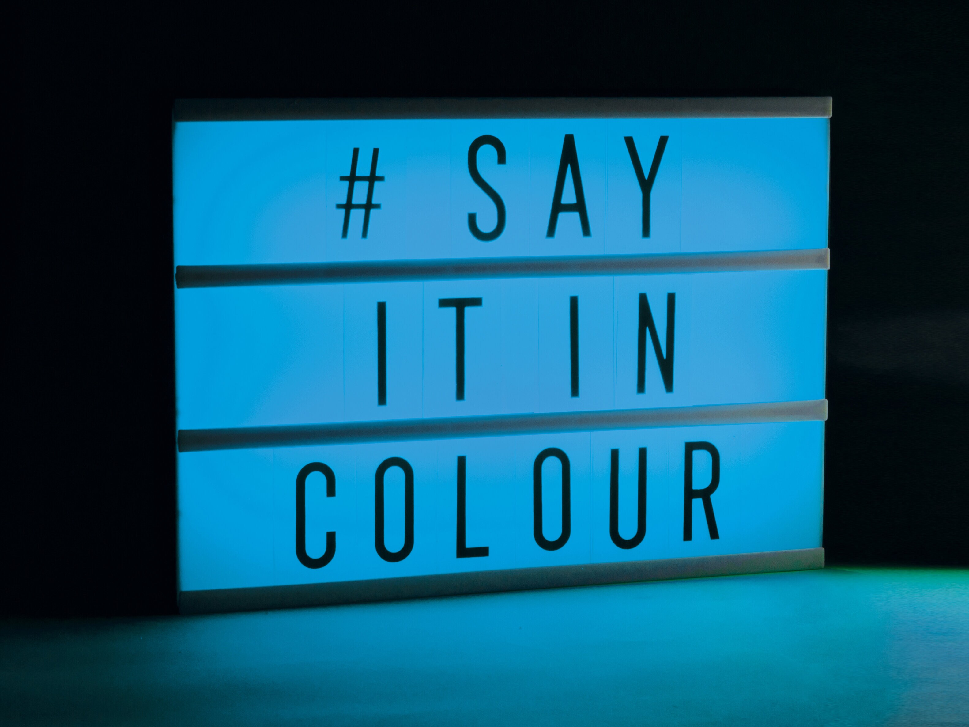 Lichtbox mit Farbwechsel