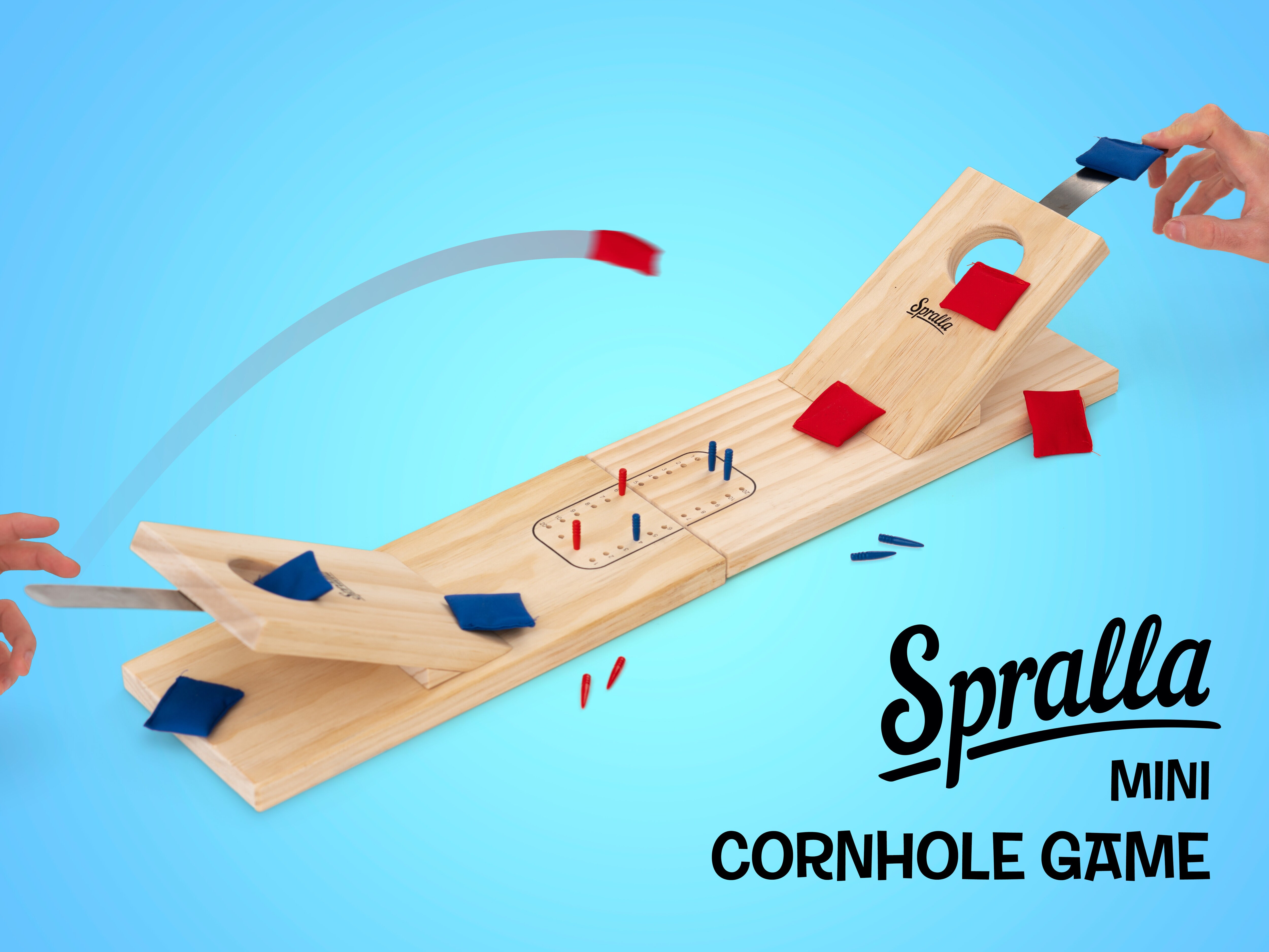 mini cornhole game