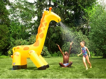 Vattenspridare Gigantisk Uppblåsbar Giraff