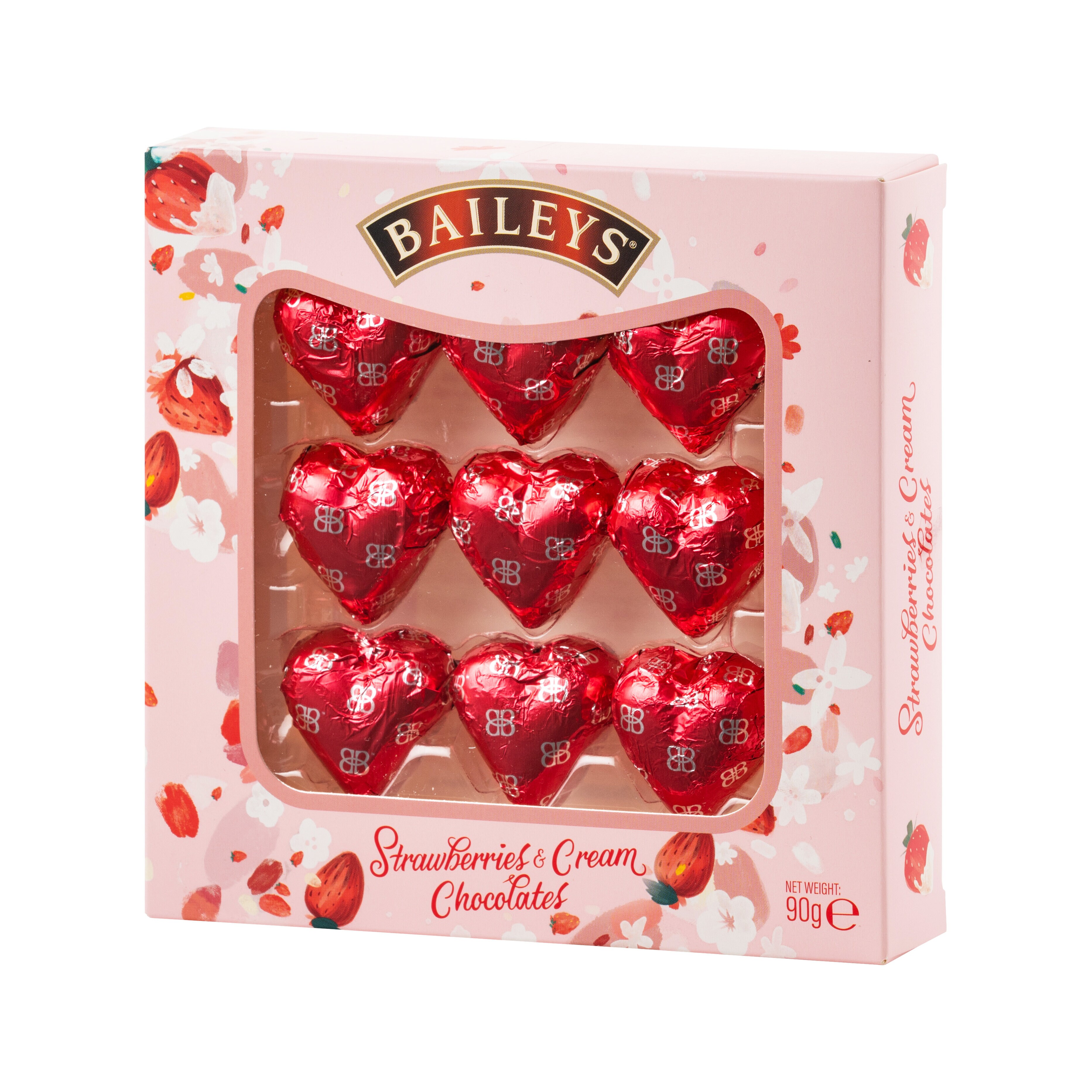 Baileys Strawberries & Cream sjokoladehjerter