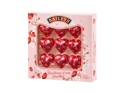 Baileys Strawberries & Cream sjokoladehjerter