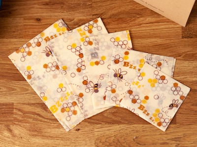 Beeswax Food Wrap Bivoks Papir 5-pak