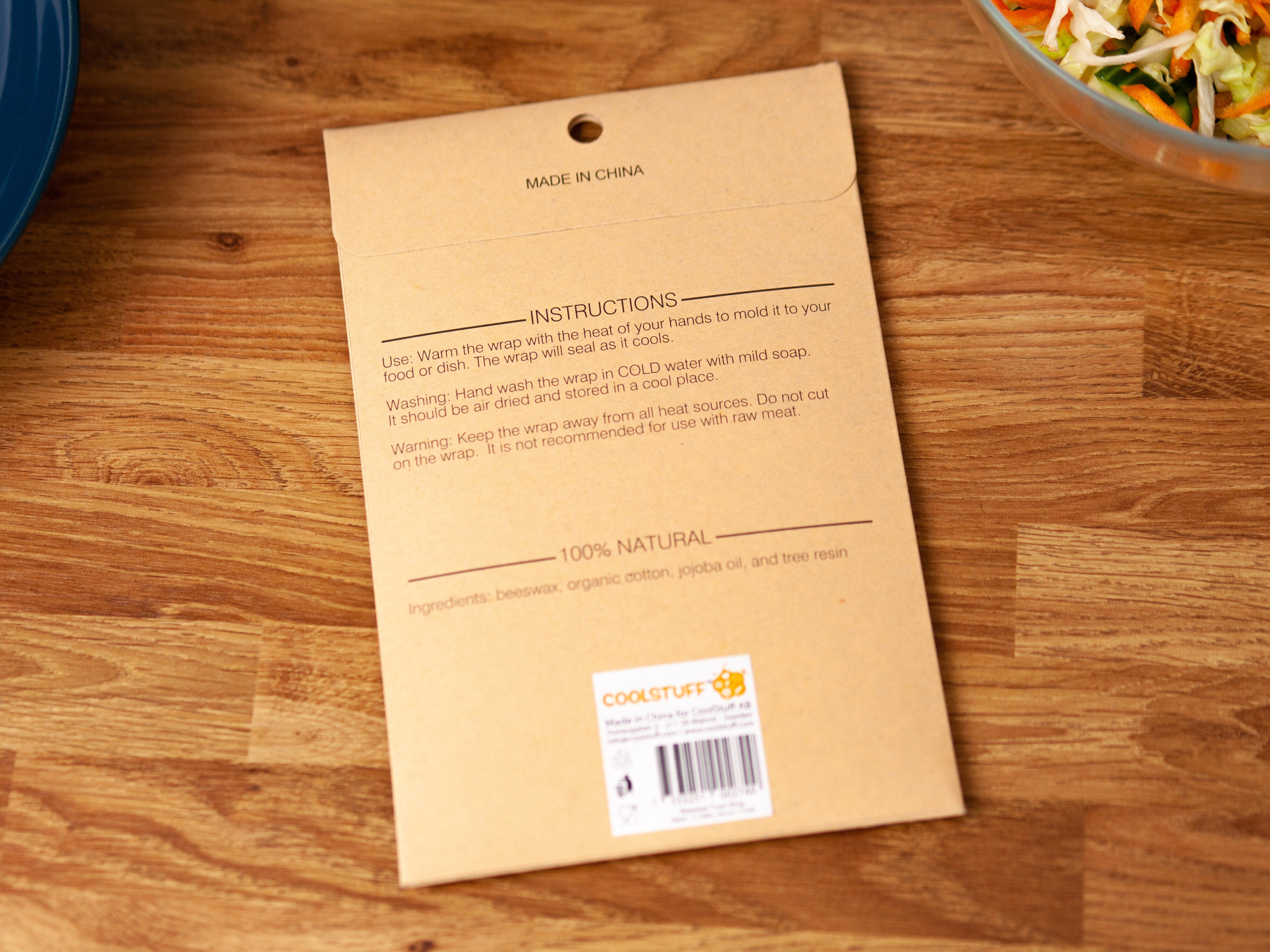 Beeswax Food Wrap bivokspapir 5-pakning