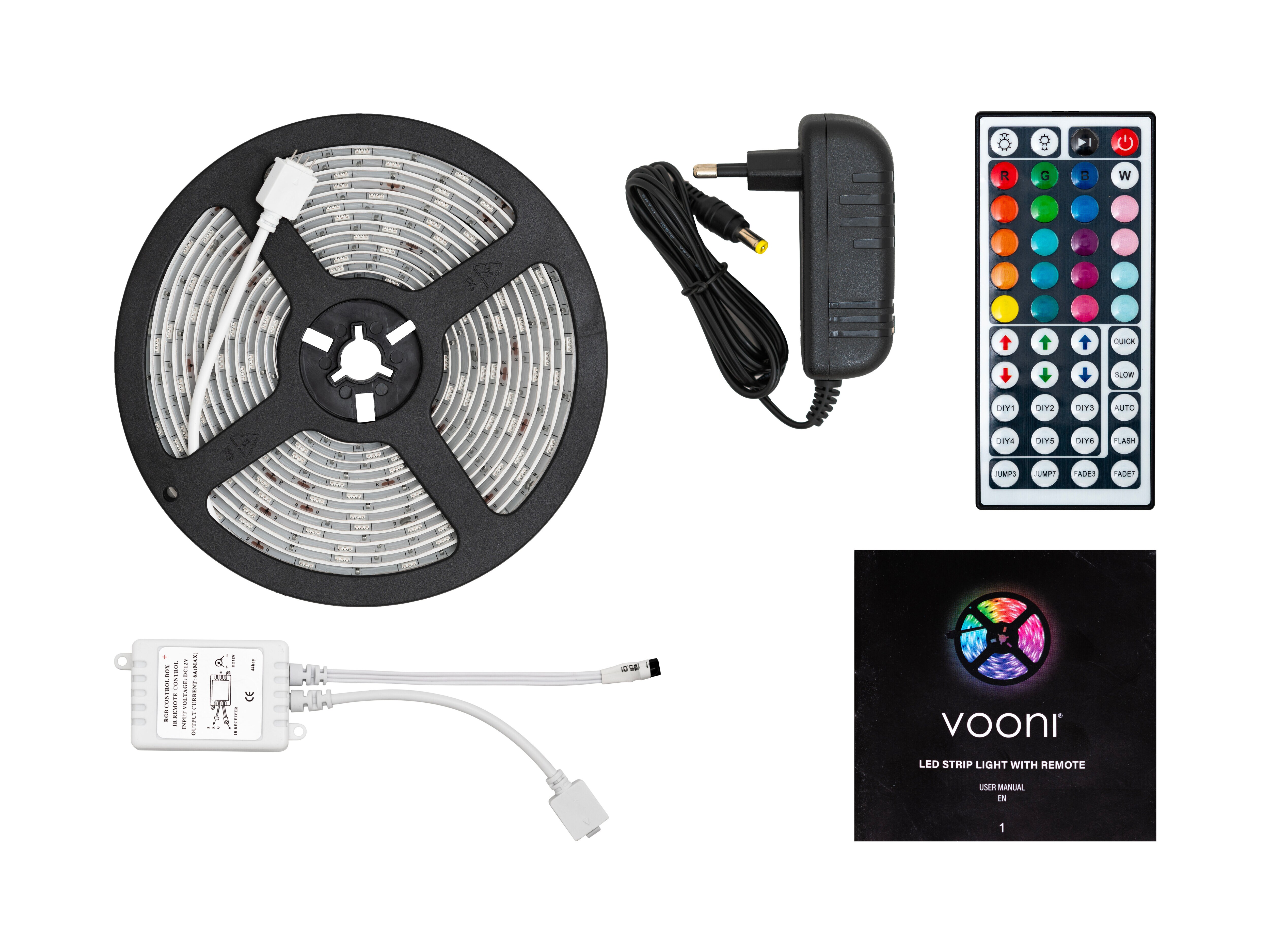 LED-lyskæde med Fjernbetjening - Vooni