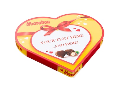 Personaliserad Marabou Hjärtan Chokladask