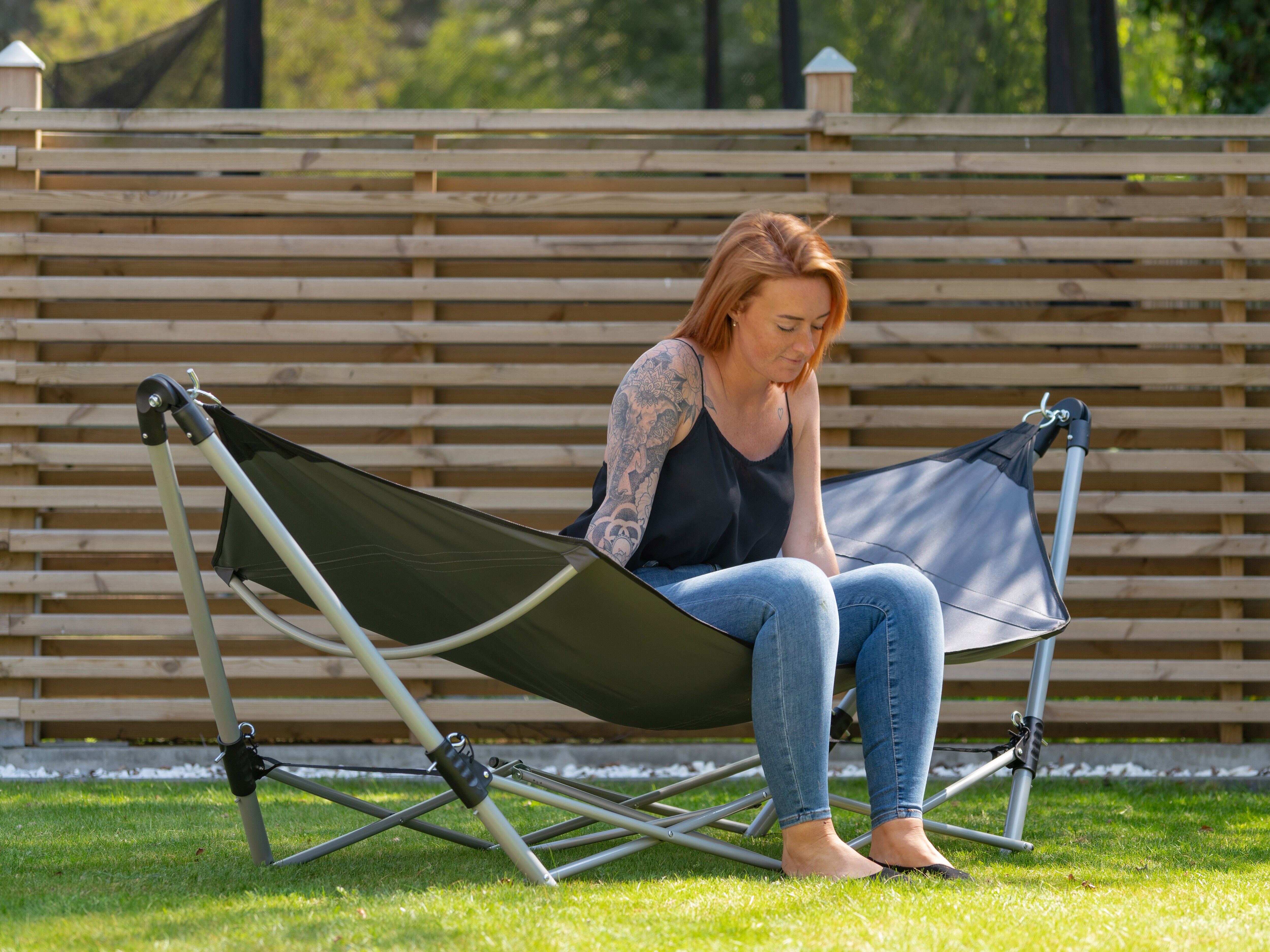 hängmatta med ställning