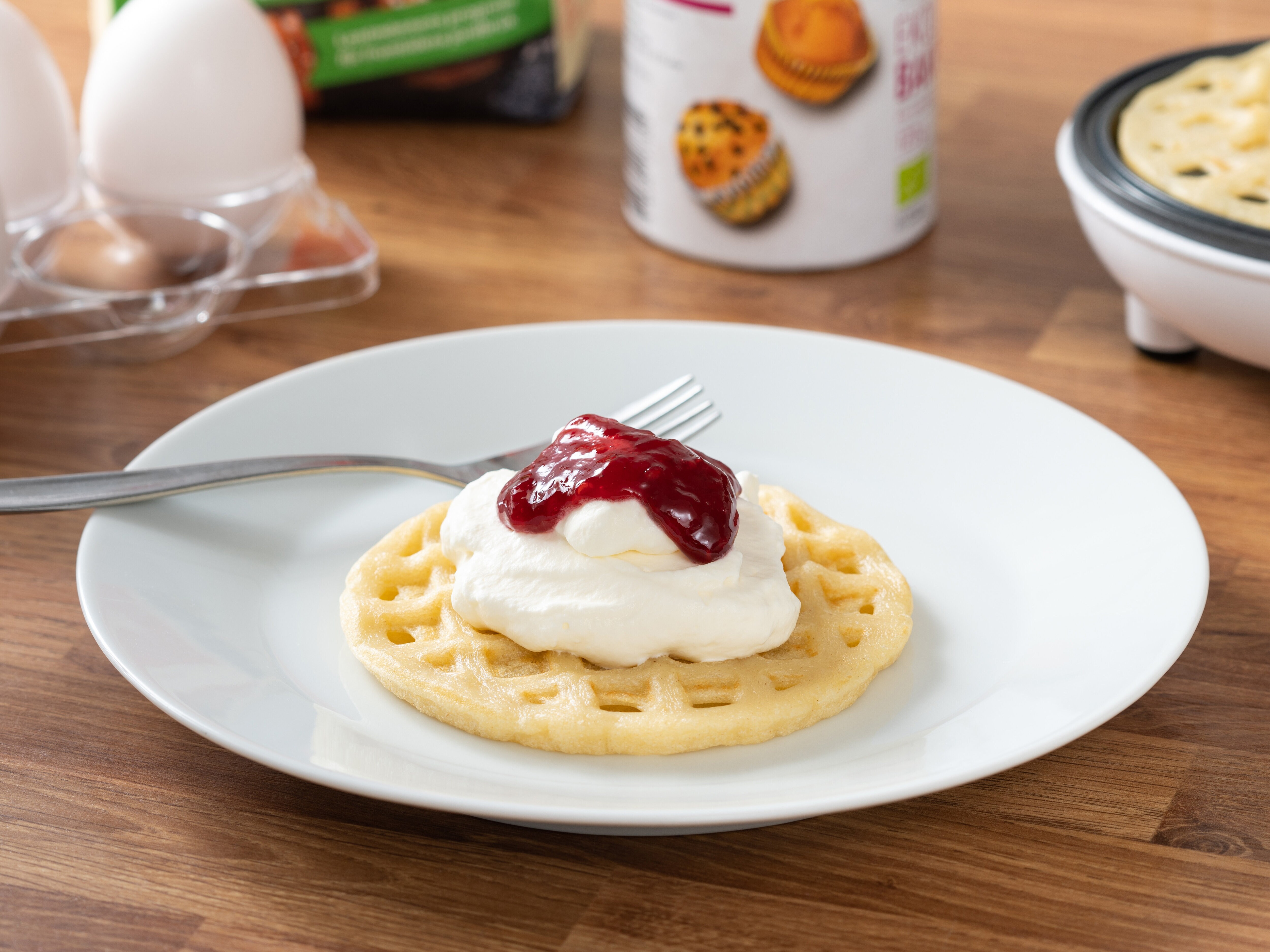 grädda belgiska våfflor