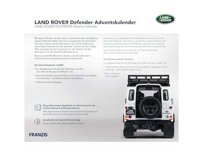 Land Rover Defender Adventskalender