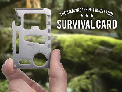 survival card universalverktøy