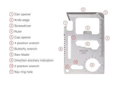 Survival Card - Multiverktyg - Outlust