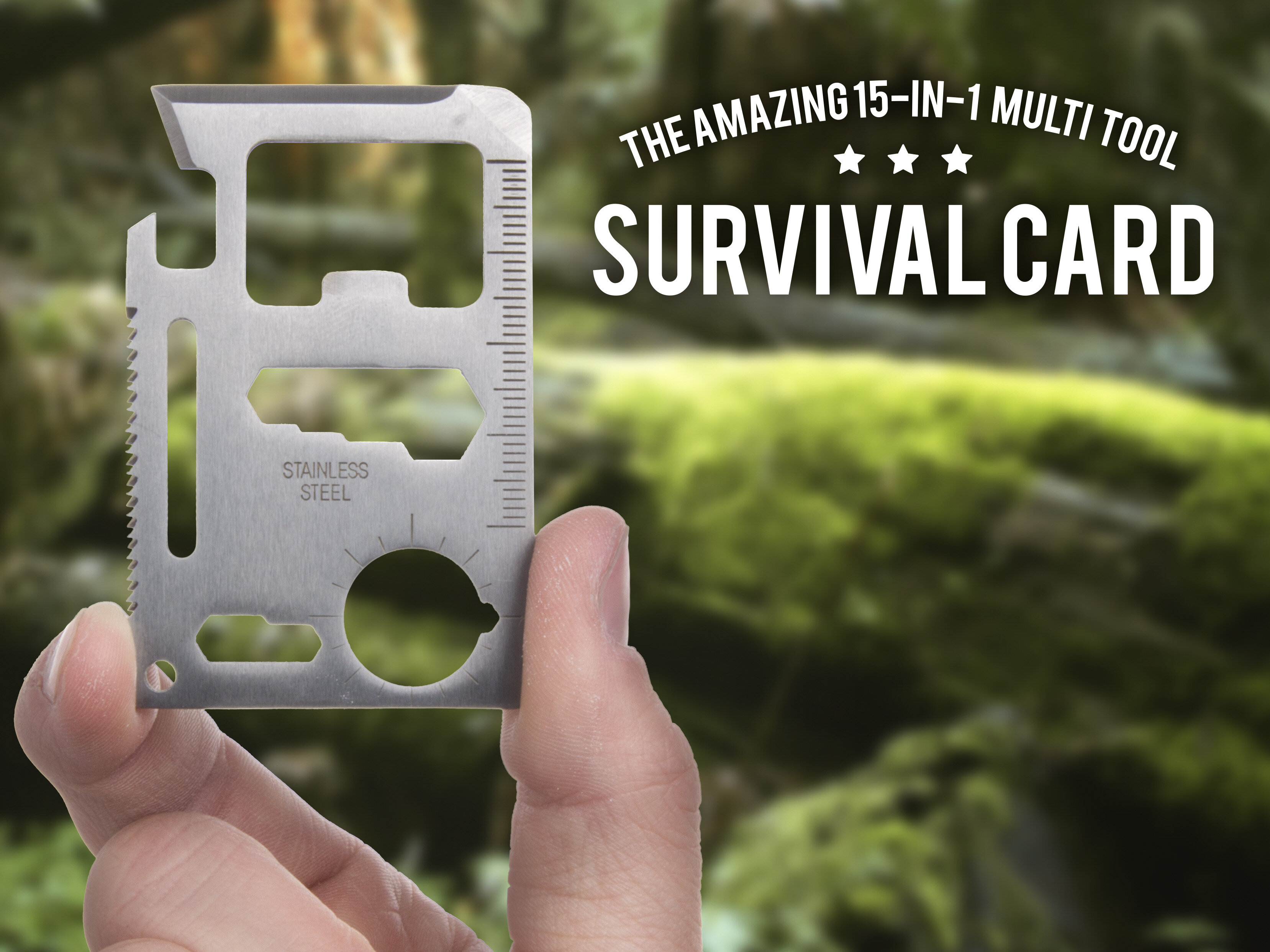 survival card universalverktøy