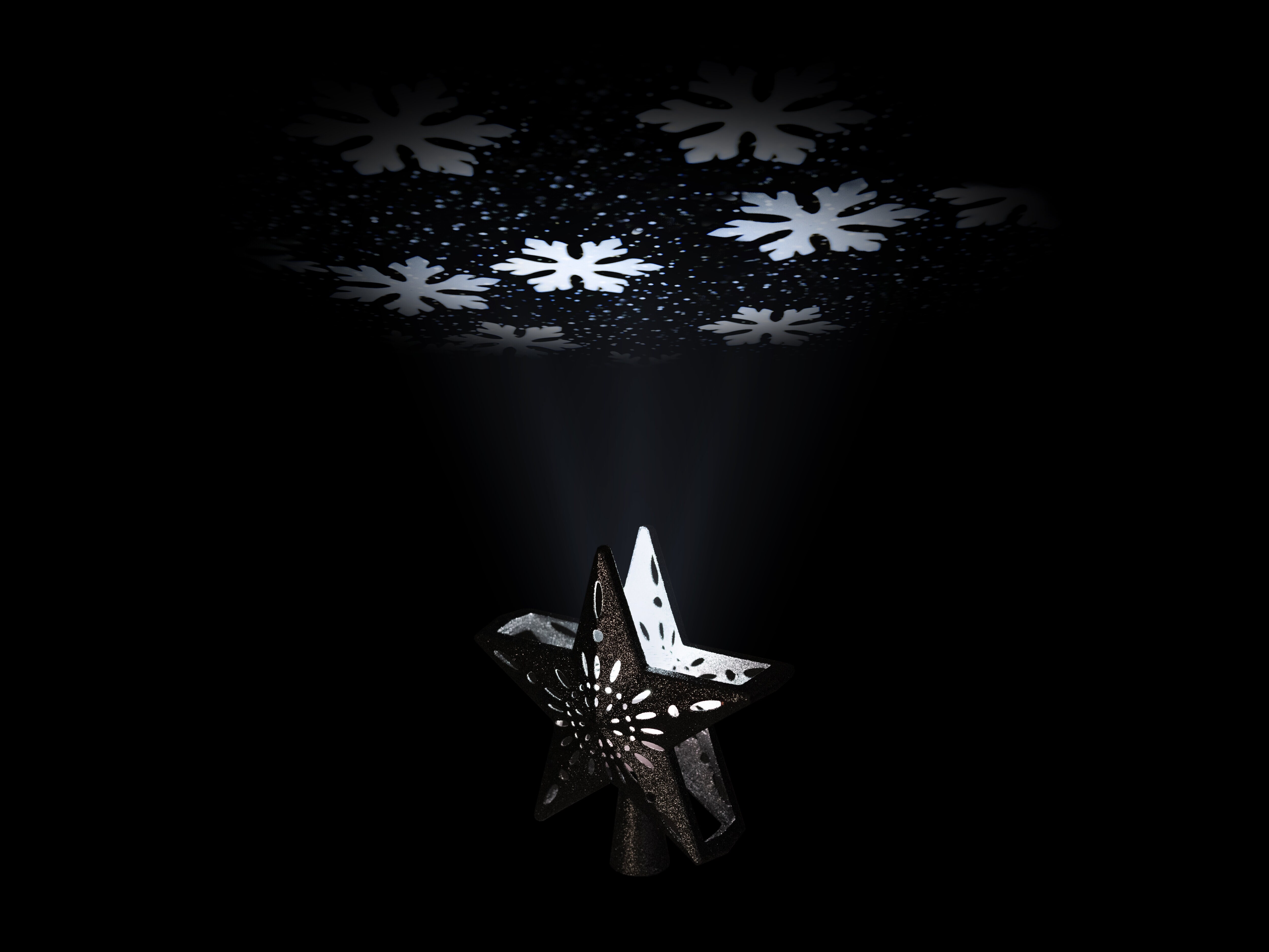 Juletrestjerne med projektor - Spralla