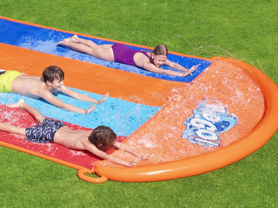 bestway wasserrutschbahn für vier