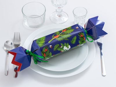 Christmas Crackers mit Metallpuzzle 4er-Pack