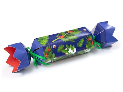 Christmas Crackers med Metallpussel 4-pack