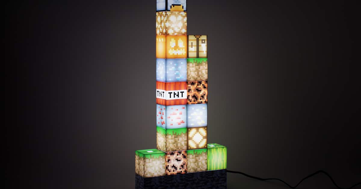 Køb 🎁 Minecraft Block Lampe Online