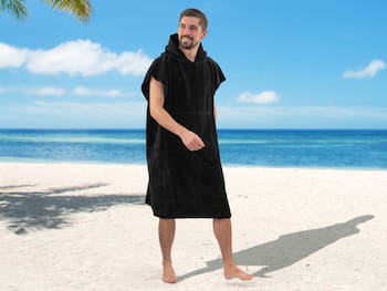 Badeponcho One Size schwarz - Outlust