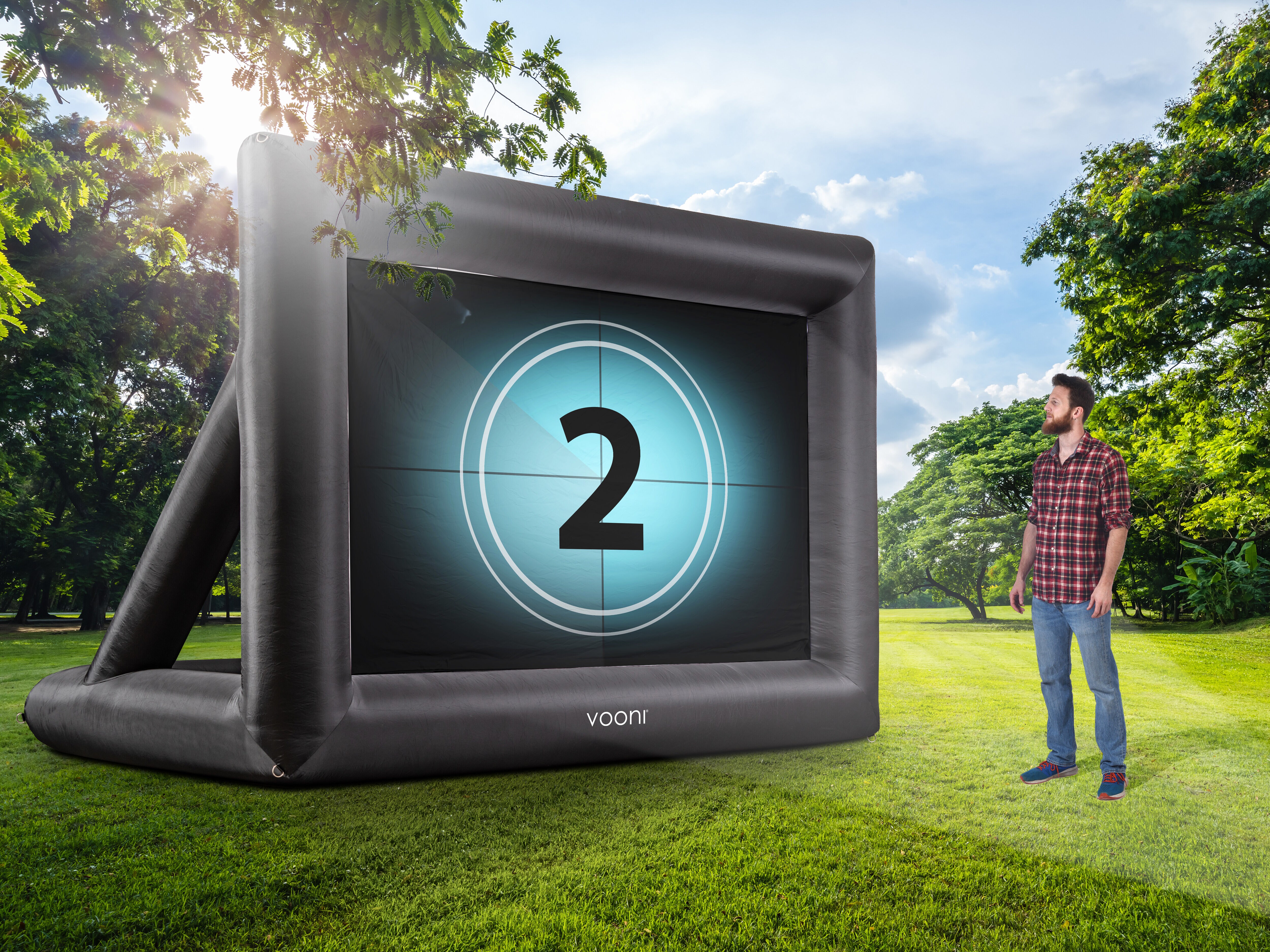 aufblasbare leinwand