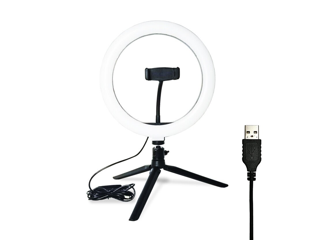 Selfie-lamppu Matkapuhelintelineellä