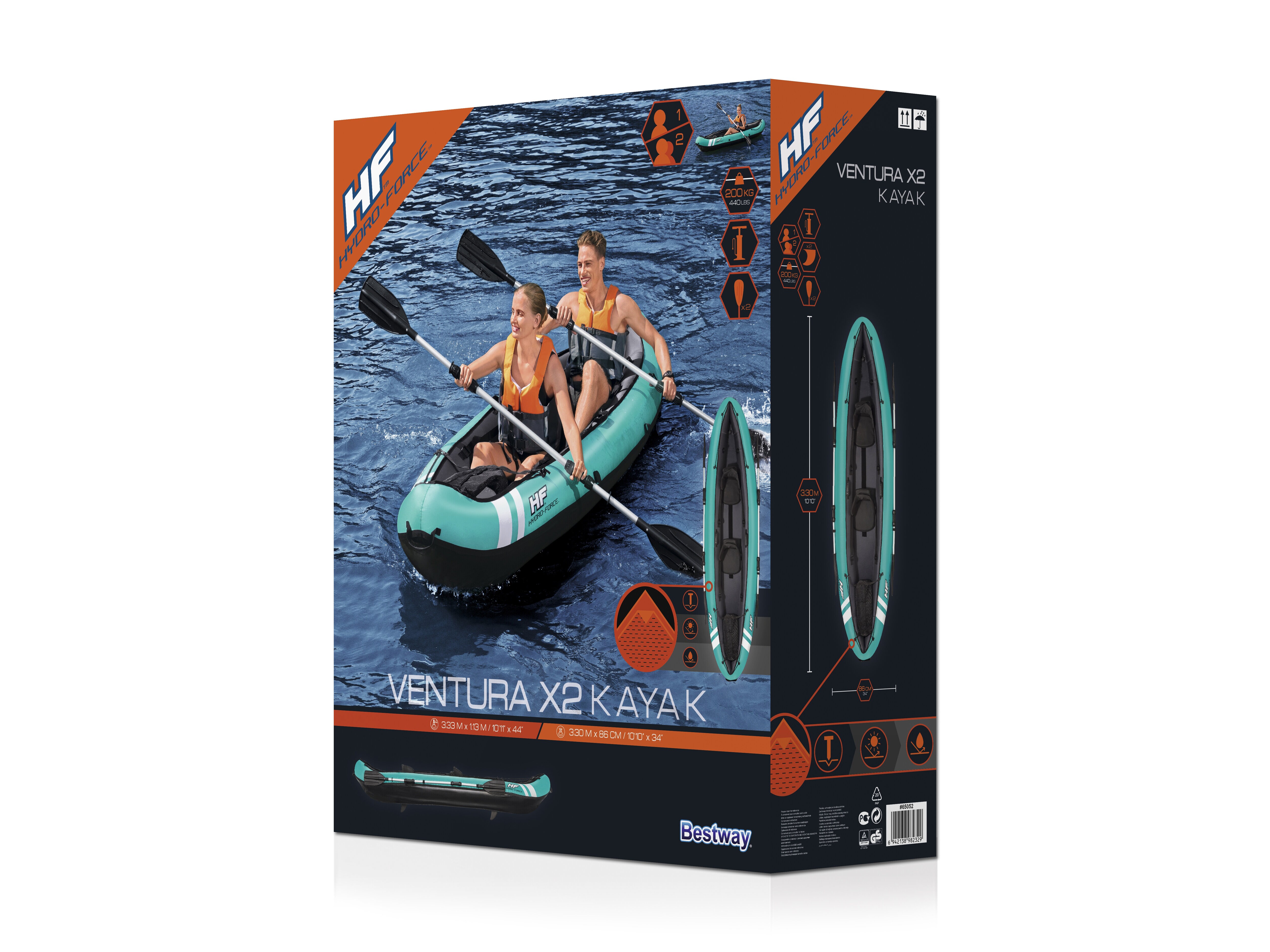 Oppblåsbar kajakk - Bestway Hydro-Force Ventura X2