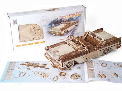 Ugears 3D-puslespil i Træ - Cabriolet
