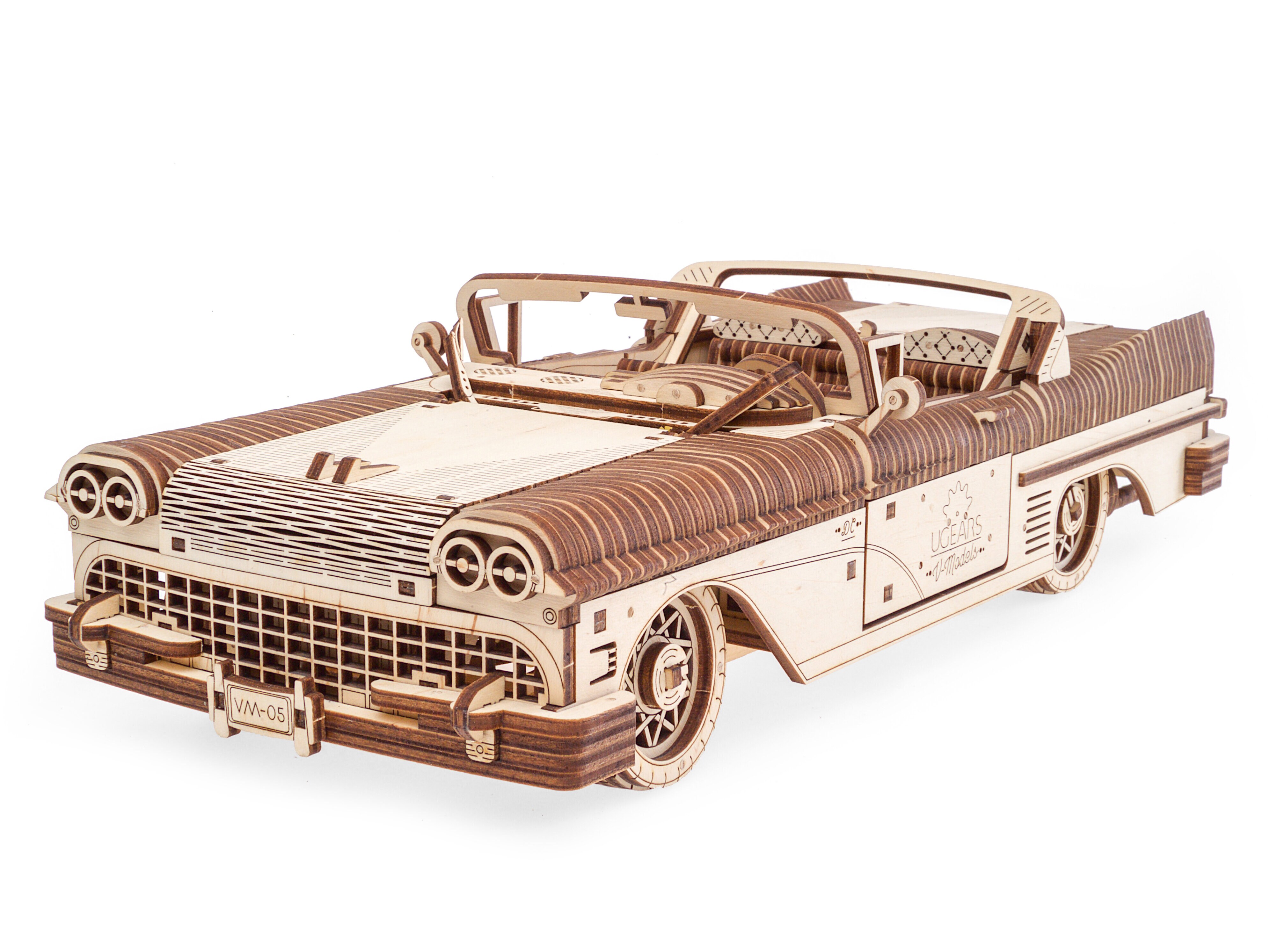 3D-Puzzle aus Holz Auto zum Selberbauen Klassischer Sportwagen 