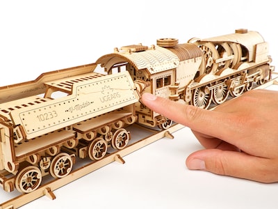 Ugears 3D Puzzle V-Express Steam Train Dampflok