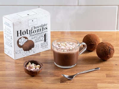 Heiße Schokolade mit Mini-Marshmallows