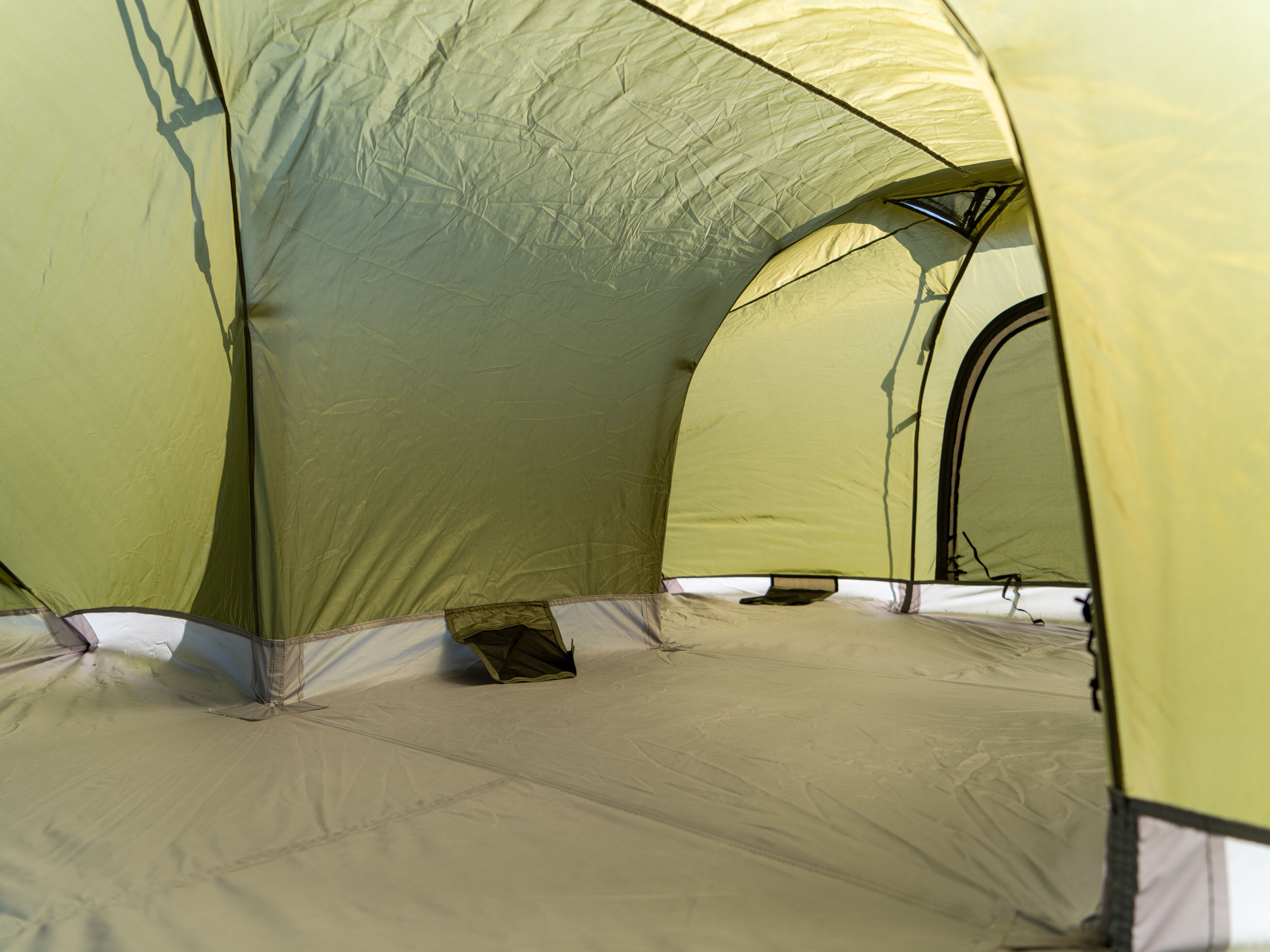 Tält med separata sovrum