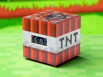 Minecraft TNT digital vekkerklokke