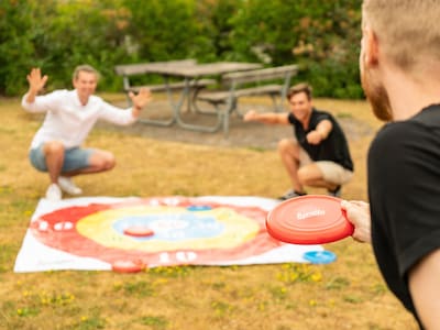 frisbee spel