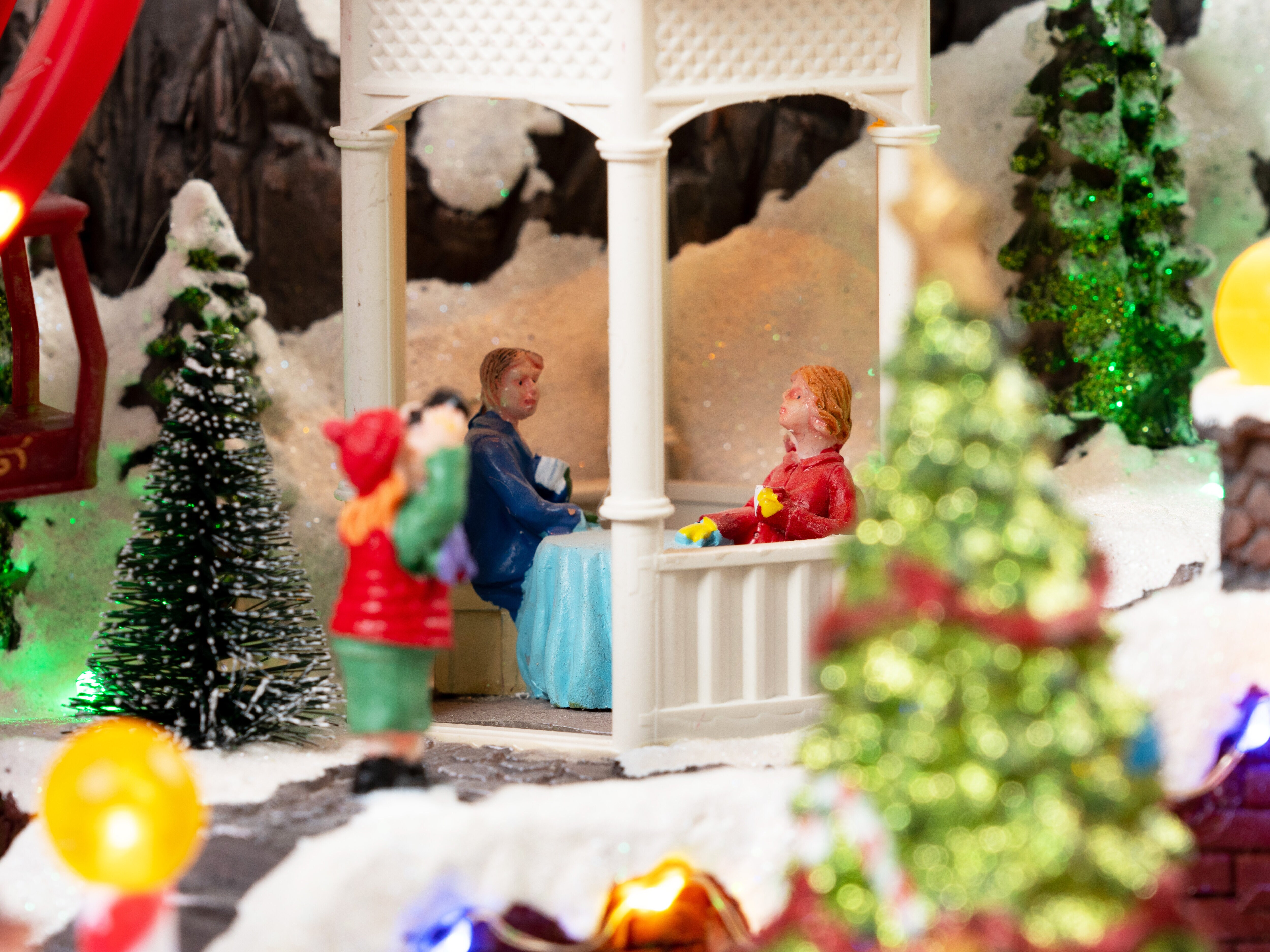 Lysende juledekorasjon