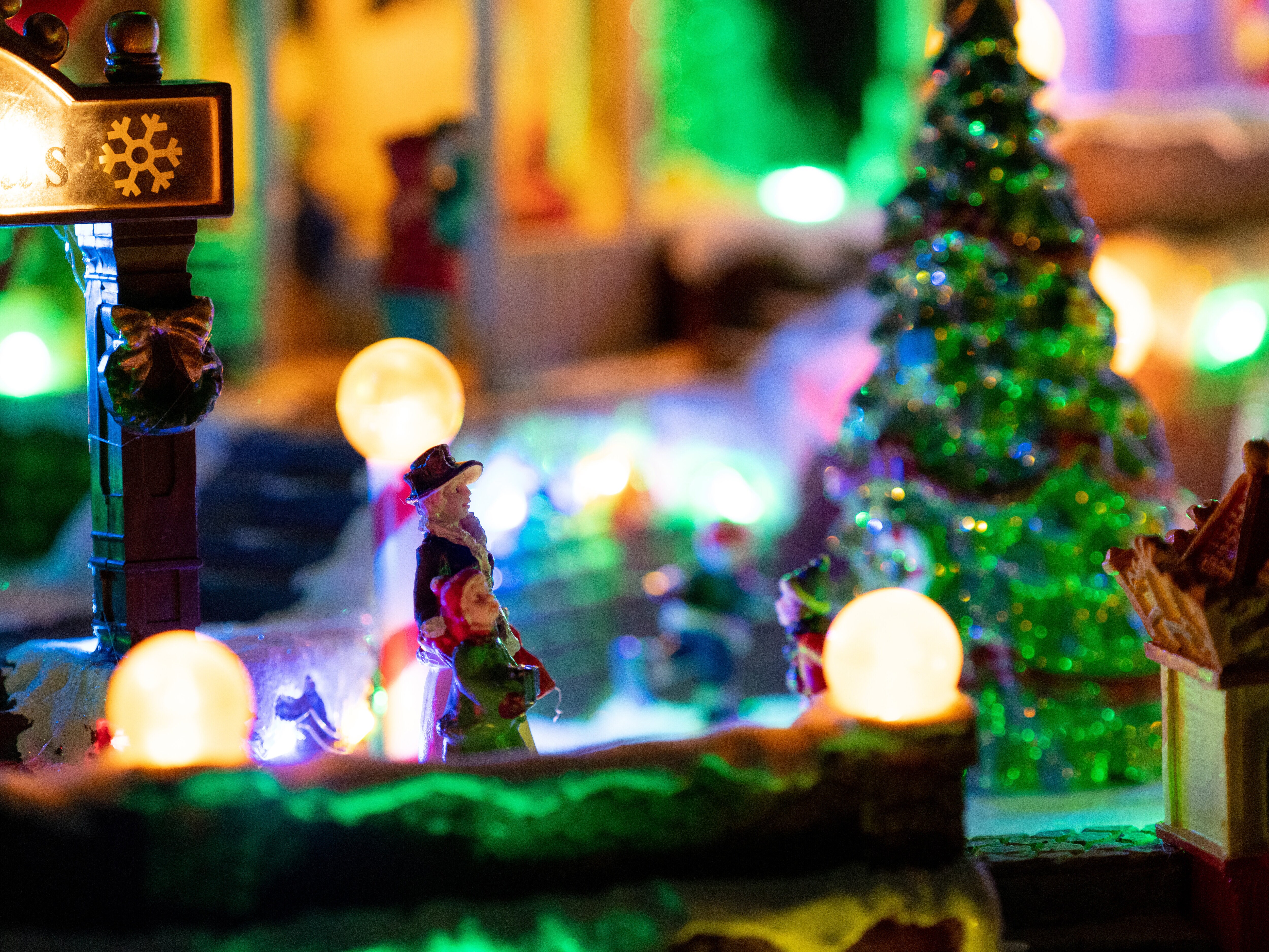 Juleby med belysning – Julemarked