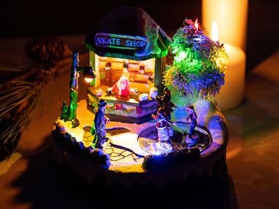 Lysende juledekorasjon