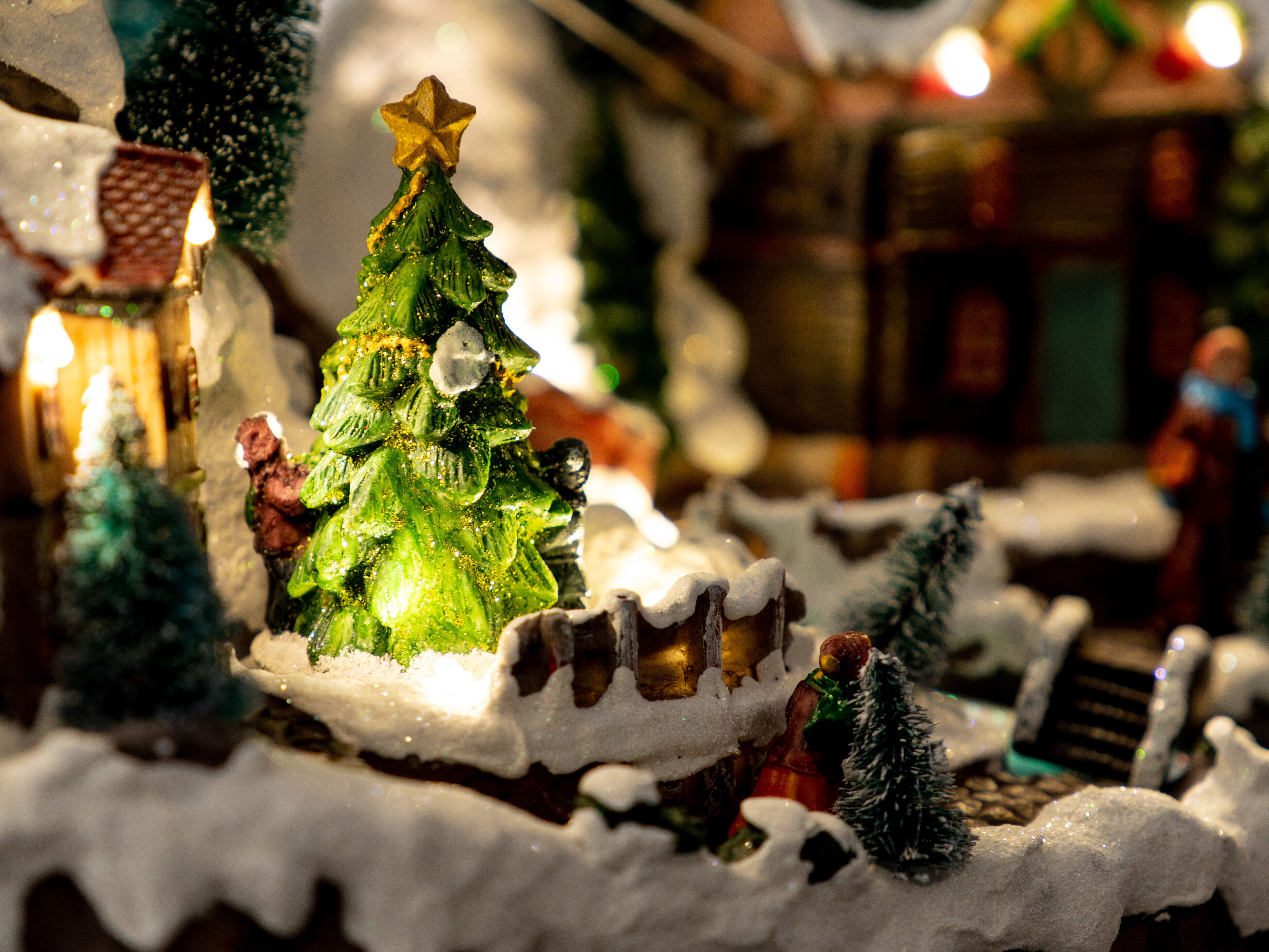 lysende juledekorasjon