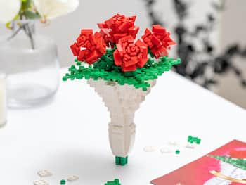Spralla blomsterbukett 3D-byggesett