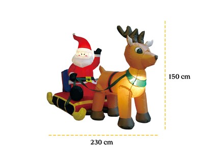 oppblåsbar juledekorasjon