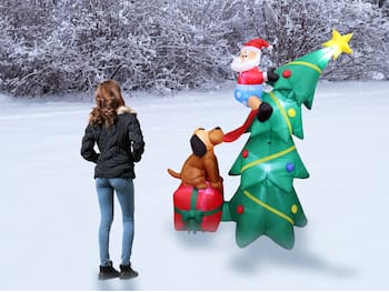 Oppblåsbar julepynt – Nissen i treet