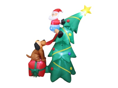 Aufblasbare Weihnachtsdekoration - Weihnachtsmann Im Weihnachtsbaum