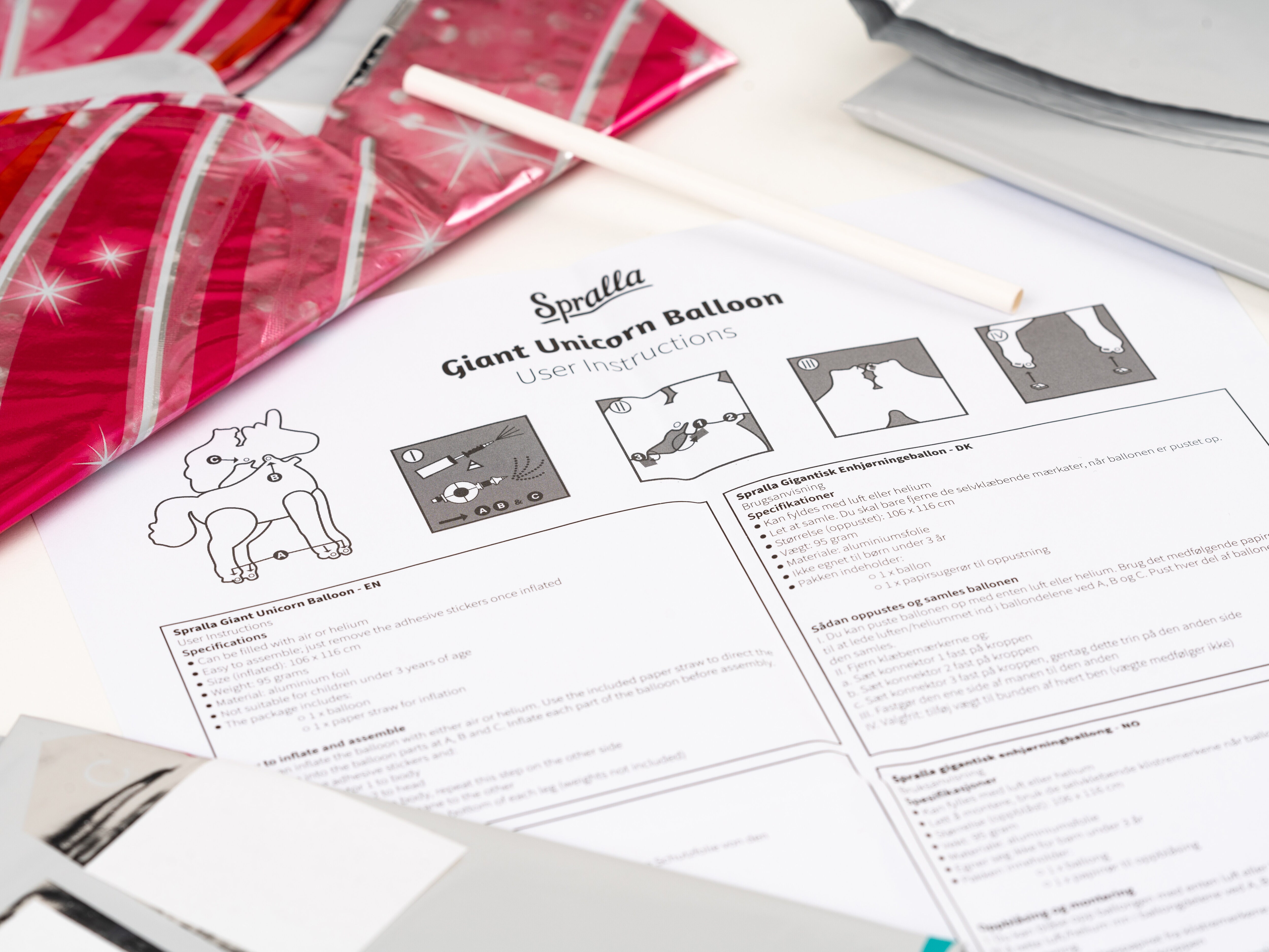 Einhorn Heliumballon