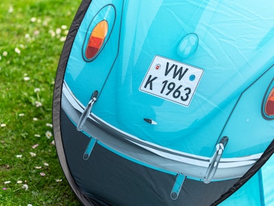 Pop up Strandmuschel VW-Käfer blau