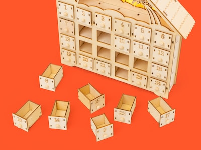 Adventskalender aus Holz