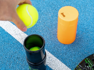 tryckbehållare för padelbollar