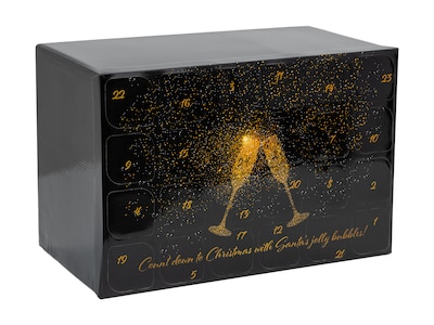 Prosecco gefüllten Adventskalender