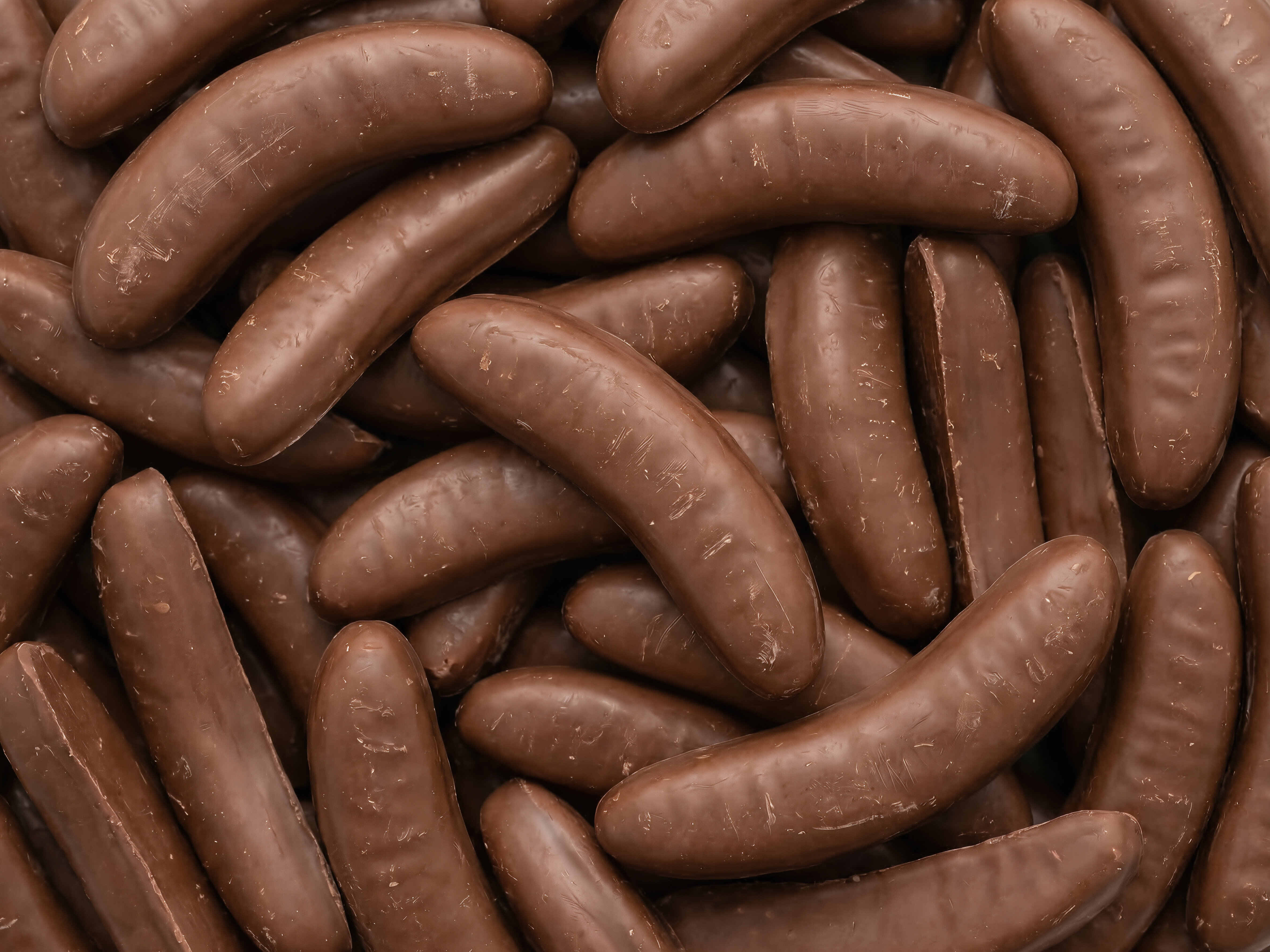 Chokoladebananer Bland-selv slik i kasser, 1,2 kg